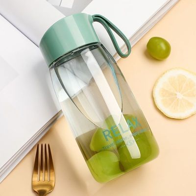 Διαφανής εκτύπωση λογότυπου 380ml απλή φορητή πλαστική φιάλη νερού για εξωτερικούς αθλήματα