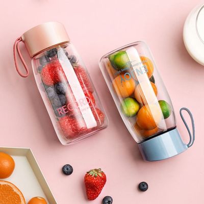 Θερμική μόνωση Καλή φορητή 380 ml διαφανής φλιτζάνι νερού για εξωτερικούς χώρους