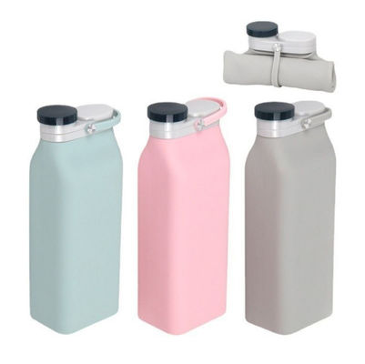 Ανακυκλώσιμα μπουκάλια νερού Fashion 600ml αναδιπλώσιμα μπουκάλια νερού σε σιλικόνη για εύκολη μεταφορά