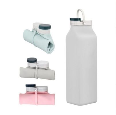 Ανακυκλώσιμα μπουκάλια νερού Fashion 600ml αναδιπλώσιμα μπουκάλια νερού σε σιλικόνη για εύκολη μεταφορά