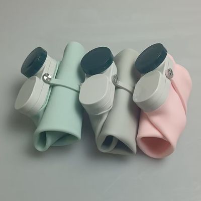 Ανακυκλώσιμα μπουκάλια νερού Fashion 600ml αναδιπλώσιμα μπουκάλια νερού σε σιλικόνη για εύκολη μεταφορά