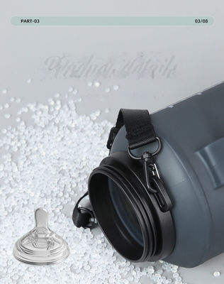 Τυλιζόμενο BPA ελεύθερο Σιλικόνιο εξωτερικό μπουκάλι νερού Prime Οργανικό Προσαρμοσμένο για δώρα