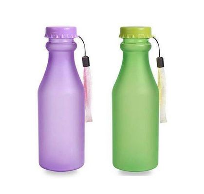 PC πλαστικό 550ml φορητό παγωμένο σφραγισμένο μπουκάλι νερού για ταξίδια γιόγκα τρέξιμο κάμπινγκ