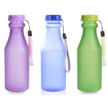 PC πλαστικό 550ml φορητό παγωμένο σφραγισμένο μπουκάλι νερού για ταξίδια γιόγκα τρέξιμο κάμπινγκ