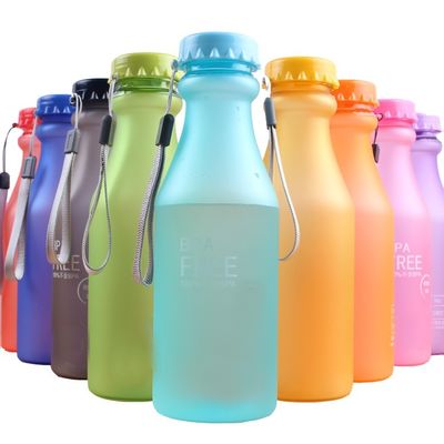 PC πλαστικό 550ml φορητό παγωμένο σφραγισμένο μπουκάλι νερού για ταξίδια γιόγκα τρέξιμο κάμπινγκ