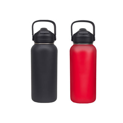 32OZ/40OZ/50OZ πολυτελές διπλά στρώμα κενό 304 αντηξικό μπουκάλι νερού με λαβή