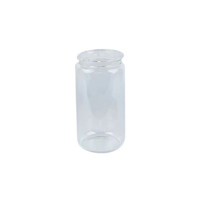Γυάλινο μπουκάλι 16oz πολύχρωμο μοντέρνο φορητό σχήμα για δωρεάν νερό φρούτων