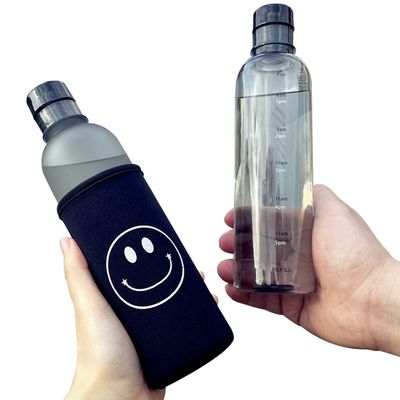 Αειφόρο 500 ml γυμναστήριο πλαστικό μπουκάλι νερού με χρονική κλίμακα αδιάβροχο και χωρίς BPA