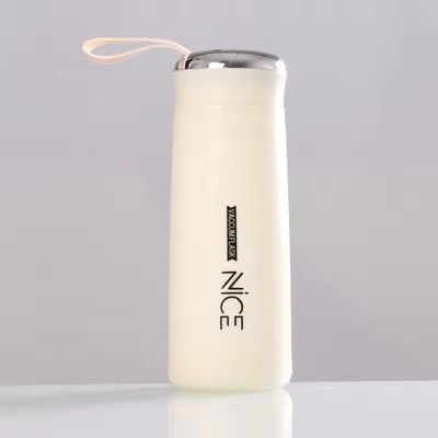400 ml γυάλινο μίνι εξωτερικό φορητό στεγανό μπουκάλι νερού με λανιάρδο για προώθηση