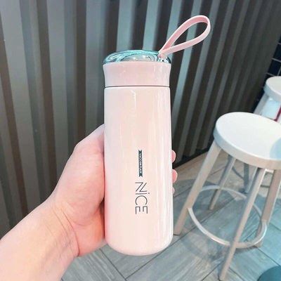 400 ml γυάλινο μίνι εξωτερικό φορητό μπουκάλι νερού με το λογότυπο Lanyard Custom Sublimation Mug