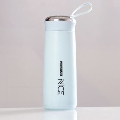 400 ml γυάλινο μίνι εξωτερικό φορητό μπουκάλι νερού με το λογότυπο Lanyard Custom Sublimation Mug
