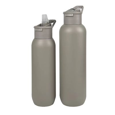 Βάζες κενού 18oz Βάζα θερμότητας 32oz Σπορ μπουκάλι νερού με άχυρο ιδανικό για κάμπινγκ
