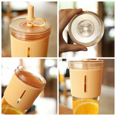 Καλοκαίρι πρέπει να έχετε 700 ml καθαρό χυμό χωρίς BPA μπουκάλι πόσιμου νερού με μανίκι από άχυρο