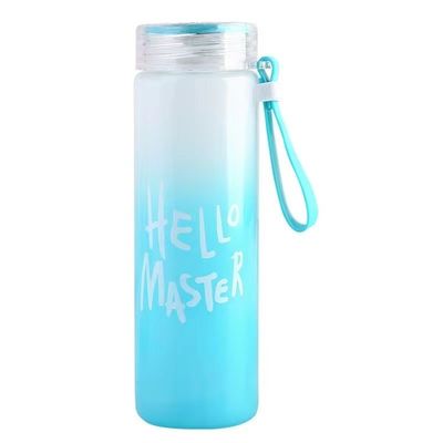 Αειφόρος 500ml BPA δωρεάν Custom LOGO Gradient παγωμένο γυαλί μπουκάλι νερού φλιτζάνι για φοιτητή