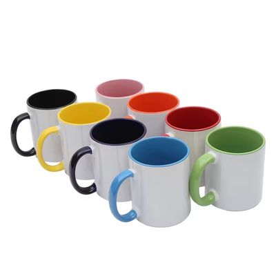 11oz Κεραμική Κούπα Καφέ Χρώματος με Χεριστήρα Sublimation Blanks με Σύγχρονο Σχεδιασμό