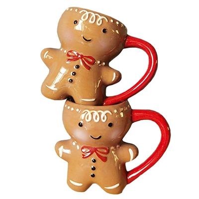 HANDGRIP 3D Cartoon 10OZ Γλυκά Δώρα Κεραμικό Ζαχαροπλακάκι Άντρας Καφέ Κούπα για τα Χριστούγεννα