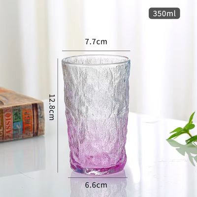 LID Διαφανές Διαφανές Γυαλί 350 ml Δημιουργικό Φορητό Αδιάβροχο Χρώμα