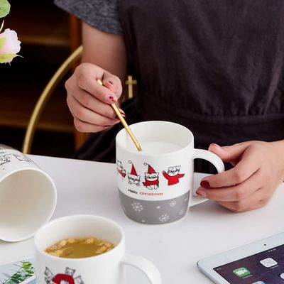14 OZ Χριστουγεννιάτικη κούπα καφέ με αστείο Santa Design Custom Cups ζεστή σοκολάτα