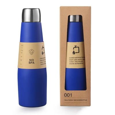 18 Oz μπουκάλι κόλα κενό μπουκάλι σκόνη επικαλυμμένο μπουκάλι νερού για αθλητές 304 ανοξείδωτο χάλυβα