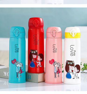 500 ml Μεγάλη χωρητικότητα γυάλινο μπουκάλι νερού φορητό ευθεία ποτό φλιτζάνι δώρο πηδώντας