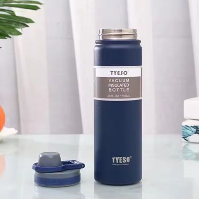 Προσαρμοσμένο λογότυπο Καθαρό Κύπελλο Διπλό Τείχος Θερμικό Φλάσκο από ανοξείδωτο χάλυβα με ευρύ στόμα και καπάκι
