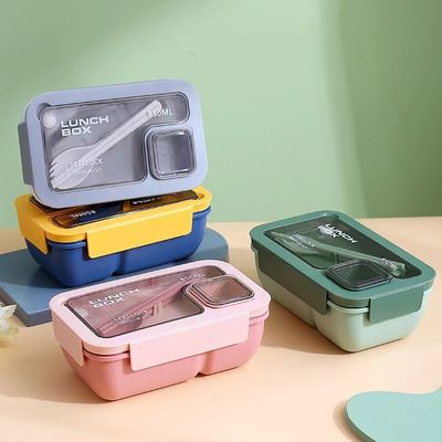 230g Bento Lunch Box για παιδιά σχολείο επαναχρησιμοποιήσιμο φορητό πλαστικό διαμέρισμα μικροκυμάτων