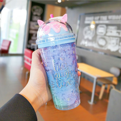 430 ml Πιεστικό καπάκι διπλά στρώμα ψυγείο Tumbler για μπουκάλια νερού καλοκαίρι
