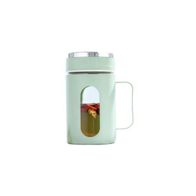 500 ml γυαλί εξαιρετικό δώρο φοιτητής απλή απρόσκοπτη τρύπα γραφείο μπουκάλια νερού με καπάκι και λαβή