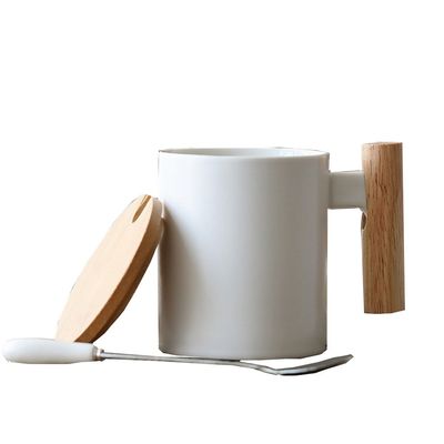 11oz Custom θερμομεταφοράς κεραμική ταξιδιωτική κούπα μονωμένο γραφείο λευκό φλιτζάνι με κάλυμμα