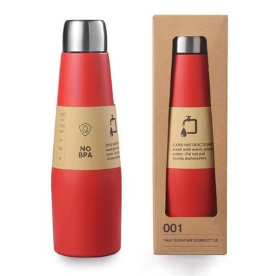 Χρωματιστά 18 Oz μπουκάλια κόλας κενό μπουκάλια θερμόσημα για τον αθλητισμό ανθεκτικό 304 ανοξείδωτο χάλυβα