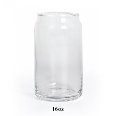 16oz Διαυγές γυάλινο φλιτζάνι καφέ μπουκάλι με ξύλινο καπάκι και άχυρο Ιδανικές απαιτήσεις