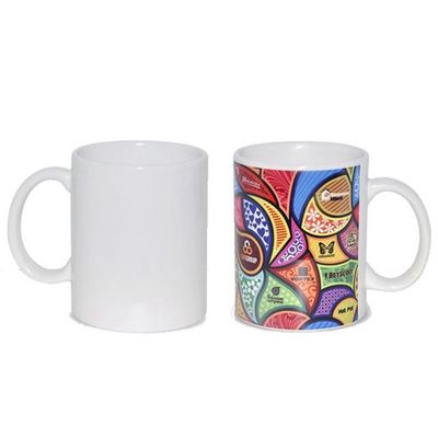 11oz κεραμική κούπα υποβάθμισης Custom Design όχι αντιστροφή λευκό με φινίρισμα μαργαριτάρι