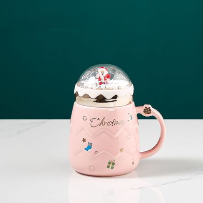 Κεραμικό Εναμέλ Tumbler Set Κόκκινη Κούπα Για Χριστουγεννιάτικο Δώρο Καφέ Γάλα Νερό Κούπα Λειτουργία