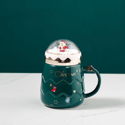 Κεραμικό Εναμέλ Tumbler Set Κόκκινη Κούπα Για Χριστουγεννιάτικο Δώρο Καφέ Γάλα Νερό Κούπα Λειτουργία