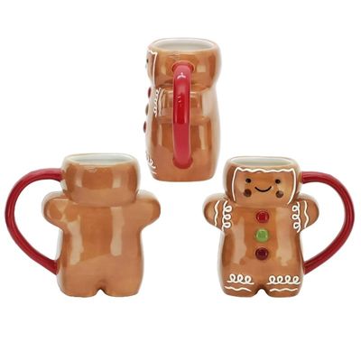Χριστούγεννα Χριστούγεννα Custom 300ml Funny Gingerbread Man Magic Cookie Holding Mug