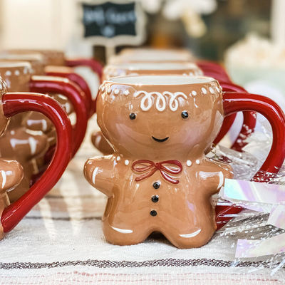 Χριστούγεννα Χριστούγεννα Custom 300ml Funny Gingerbread Man Magic Cookie Holding Mug