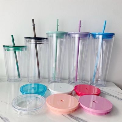 Εφοδιασμένο 16oz/24oz καθαρό πλαστικό μπουκάλι νερού για φοιτητικό αθλητικό κύπελλο