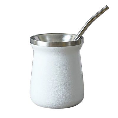 Κύπελλο γραφείου ανδρών με άχυρο Custom Logo Cup Drop Resistant Stainless Steel μπουκάλι νερού 12oz χωρητικότητα