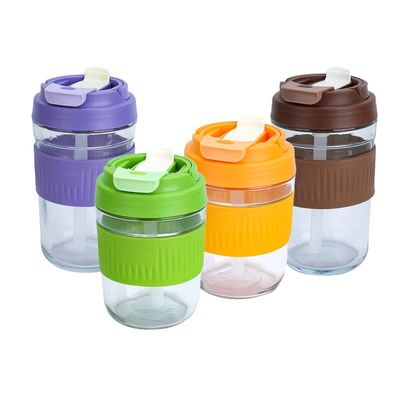 400ML/550ML Υψηλή βαριά βάση Διαυγές γυαλί κύπελλο με άχυρο δημιουργικό και μοναδικό σχεδιασμό