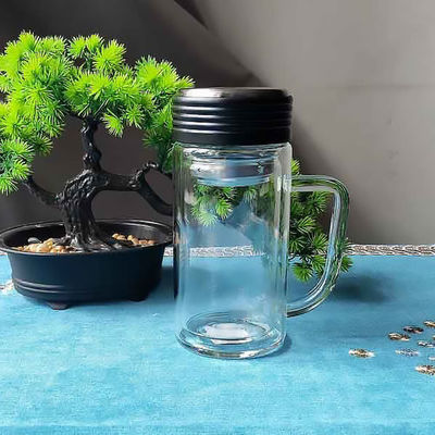400 ml χωρητικότητα Προσαρμοσμένο Vakuum Isolated Sublimation Κενό γυάλινο μπουκάλι νερού για άνδρες