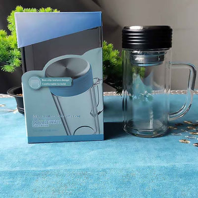 400 ml χωρητικότητα Προσαρμοσμένο Vakuum Isolated Sublimation Κενό γυάλινο μπουκάλι νερού για άνδρες