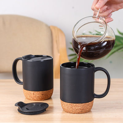 14 OZ Κεραμική Κούπα Καφέ Κεραμικής Καφέ Κούπα με Κεπάκι PP και ανθεκτική