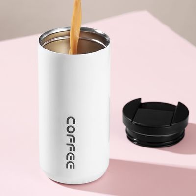 Ατσάλι από ανοξείδωτο χάλυβα 350/500ml Custom Logo Portable Leakproof Vacuum Isolated Coffee Cup
