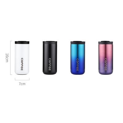 Ατσάλι από ανοξείδωτο χάλυβα 350/500ml Custom Logo Portable Leakproof Vacuum Isolated Coffee Cup