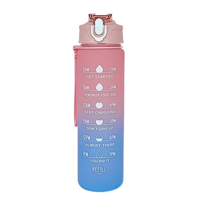 PC υλικό άμεση 30 oz πολύχρωμα αθλητικά καλαμάκια εξωτερικού μπουκάλια νερού με χρονική σφραγίδα