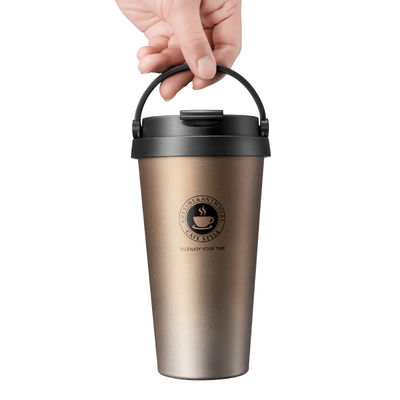 Άμεση προμήθεια 500ml Ατσάλινο Ατμομόνωτο Κούπα Καφέ με Προσαρμοσμένο Τύπο