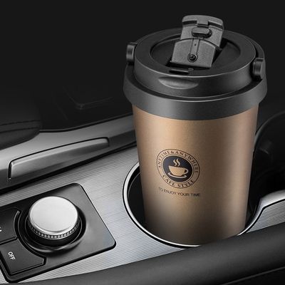 Άμεση προμήθεια 500ml Ατσάλινο Ατμομόνωτο Κούπα Καφέ με Προσαρμοσμένο Τύπο