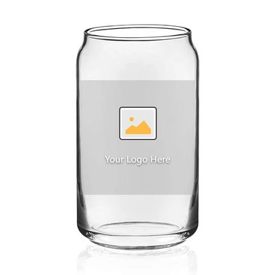 Φεστιβάλ 16oz γυάλινη μπύρα κουτάκι σε σχήμα κύπελλο με κάλυμμα μπαμπού και άχυρο