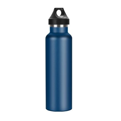 Ατσάλινο κενό ποτήρι νερού 750 ml διπλό τοίχωμα μεταλλικό μπουκάλι με κάλυμμα