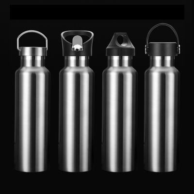 Ατσάλινο κενό ποτήρι νερού 750 ml διπλό τοίχωμα μεταλλικό μπουκάλι με κάλυμμα